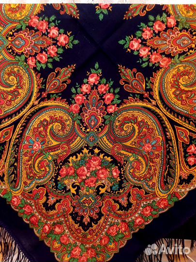 Ситцевые и шерстяные платки времен СССР, новые