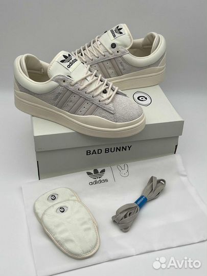 Кроссовки мужские Adidas Campus Bad Bunny серые