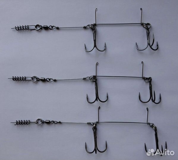 Стингер для оснащения больших силиконовых приманок