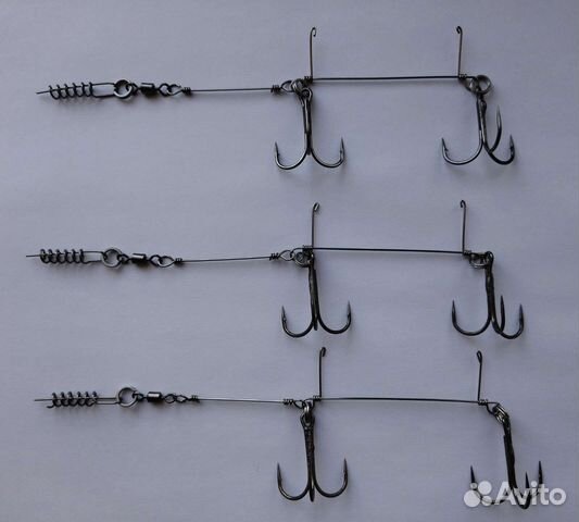 Стингер для оснащения больших силиконовых приманок