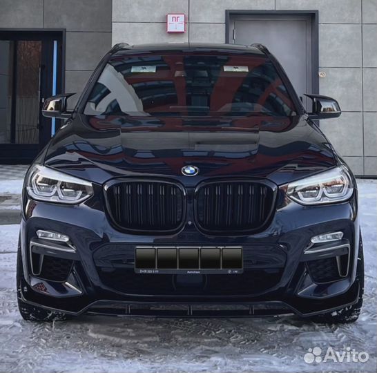 Сплиттер губа переднего бампера bmw x3 g01 x4 g02