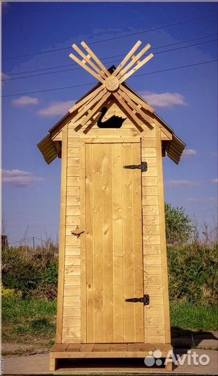 Дачный туалет деревянный Ч434
