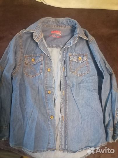 Джинсовая рубашка на девочку