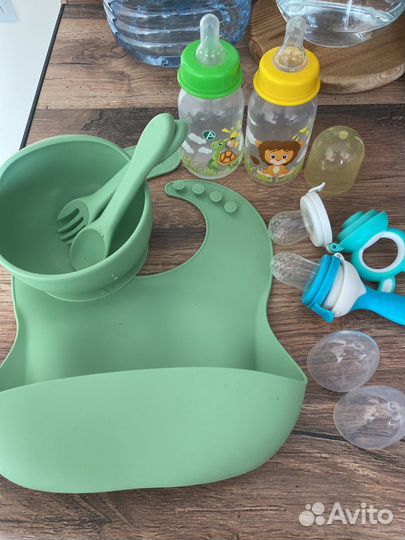 Детские бутылочки, нимблеры, посуда