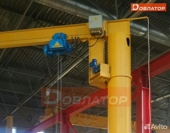 Консольный кран на колонне