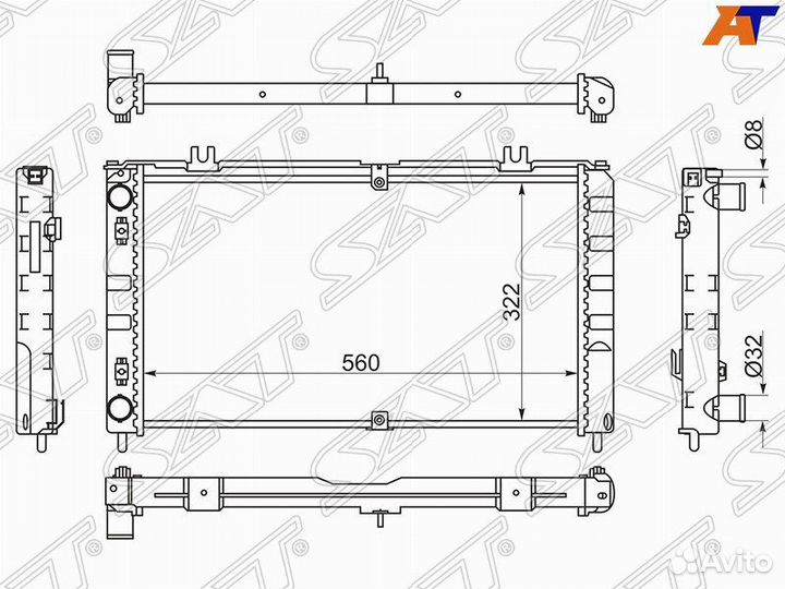 Радиатор LADA Priora 07-18