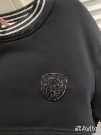 Стильный школьный укороченный свитшот