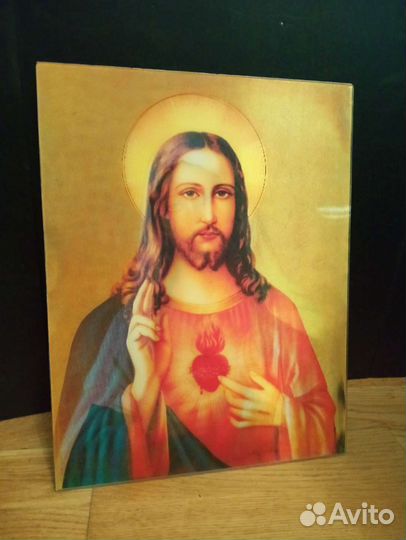 Икона меняющая изображение Христа на Богородицу