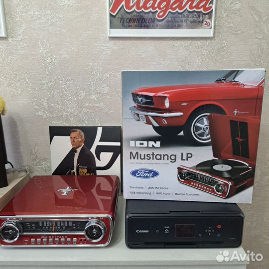Ion Ford Mustang LP Виниловый проигрыватель