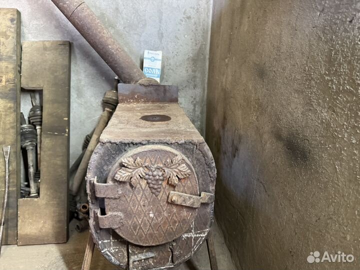 Печка буржуйка, на дровах