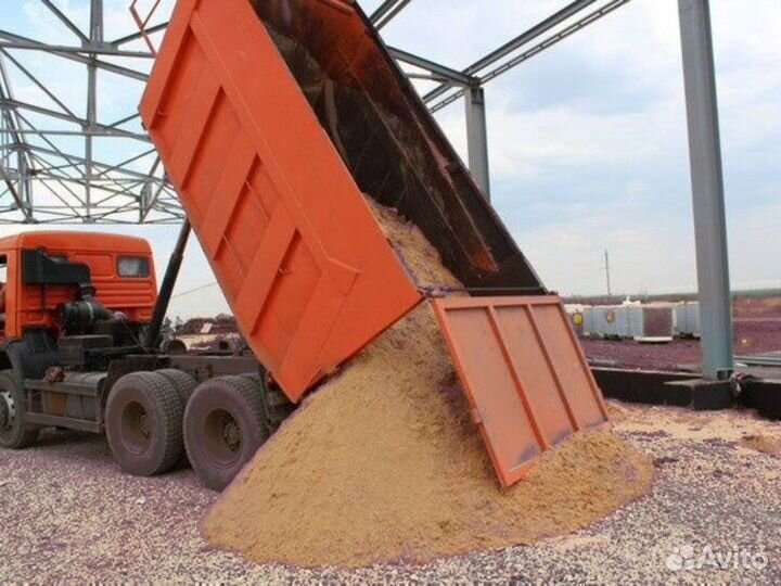 Песок \ Щебень карьерный оптом от трех кубов