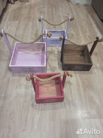 Корзина деревянная