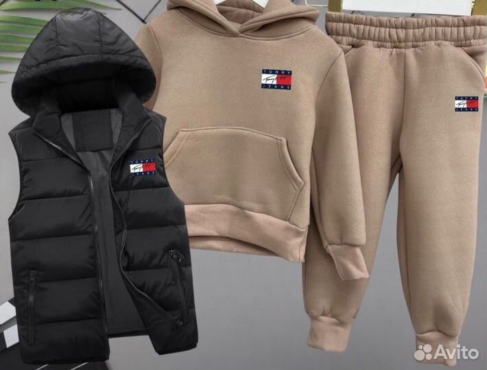 Спортивные утепленные детские костюмы 3 в 1