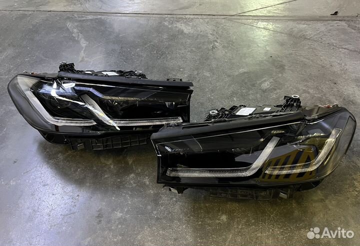 Фары BMW 5 G30 LED adapt shad line рестайл11