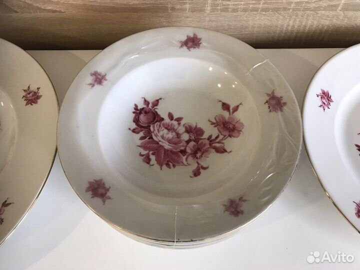 Предметы сервиза ГДР Делфтские цветы