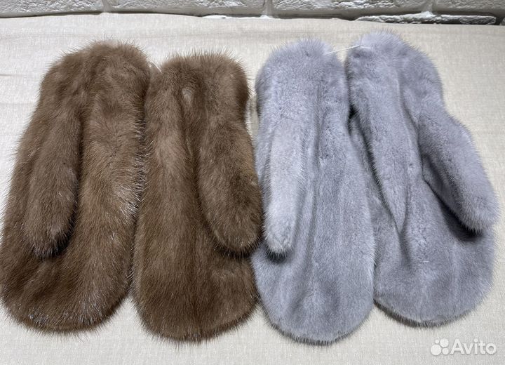 Варежки рукавицы из норки норковые