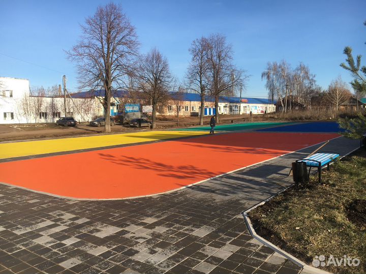 Покрытие из резиновой крошки