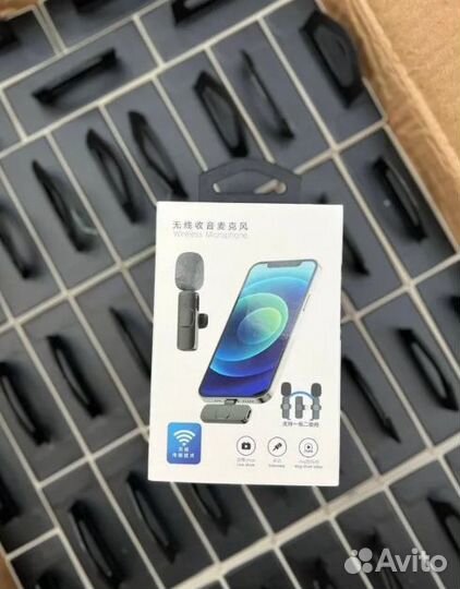 Беспроводной петличный микрофон для Айфон