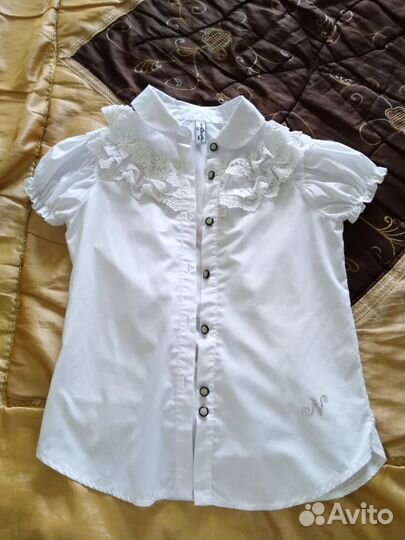 Блузка белая для девочек