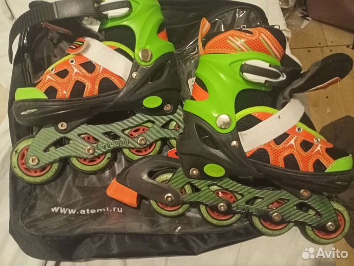 Роликовые коньки Atemi, размер 31-34