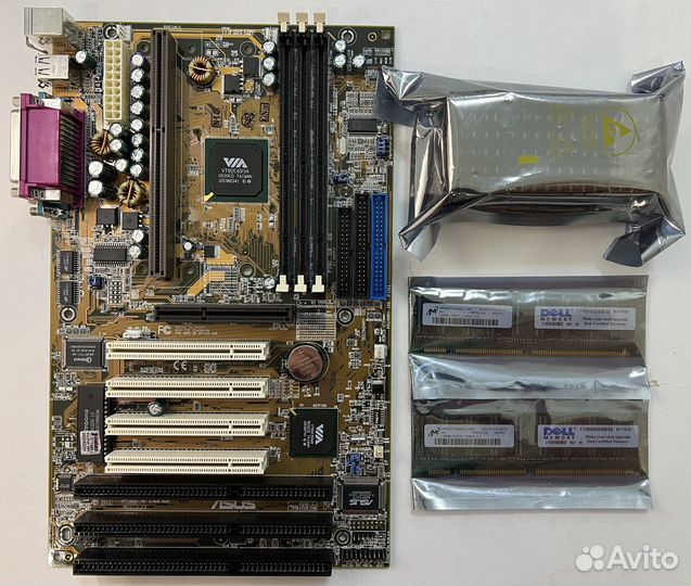 Asus P3V133 + Pentium III 667 + 256Mb