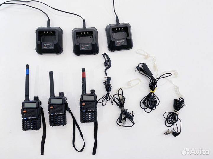 Комплект раций Kenwood (TK-F8, TK-UVF8) 3 шт