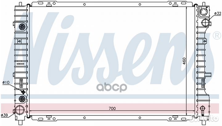 Радиатор охлаждения двигателя 62003 Nissens