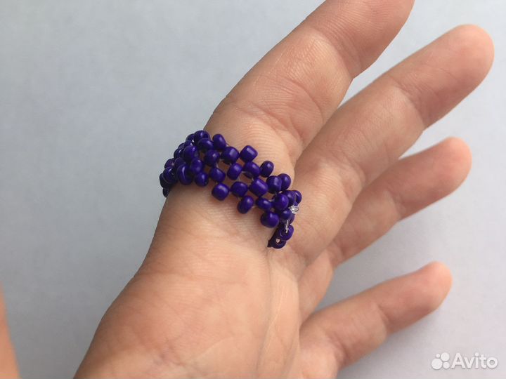 Кольцо фиолетовое 