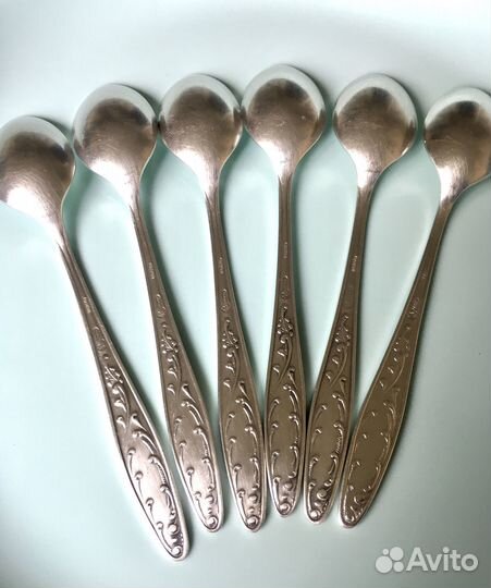 Мельхиоровые ложки СССР, Кольчугино 6 шт