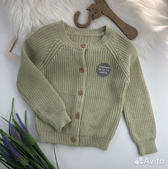 Кофта вязаная для девочки 98/104