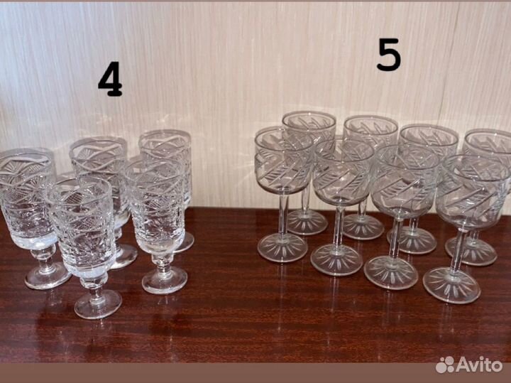 Бокалы рюмки стаканы