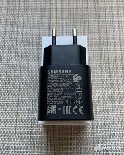 Блок + кабель samsung быстрая зарядка