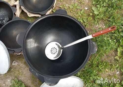 Казан 12лит печь с трубой металл 2,5 мм и шумовка