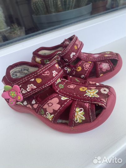 Сандали текстильные для девочки 21 раз