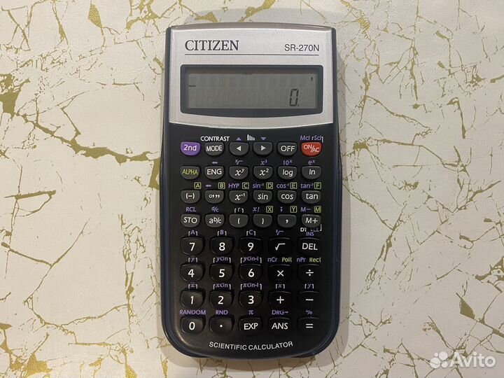 Калькулятор инженерный citizen SR-270N