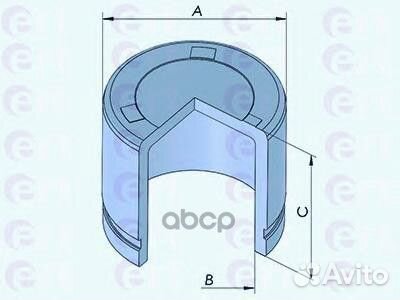 Поршень тормозного суппорта перед d57 h51 hyundai