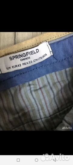 Джинсы чинос. Springfield. Люкс класс. W32. Sweden