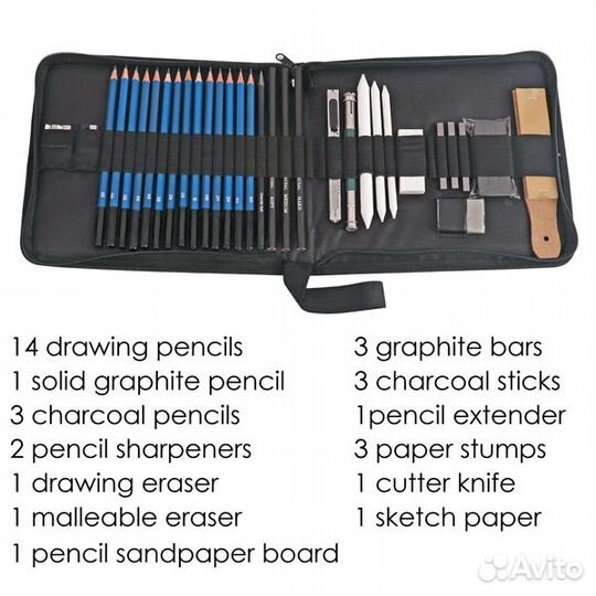 Карандаши художественные - набор художника