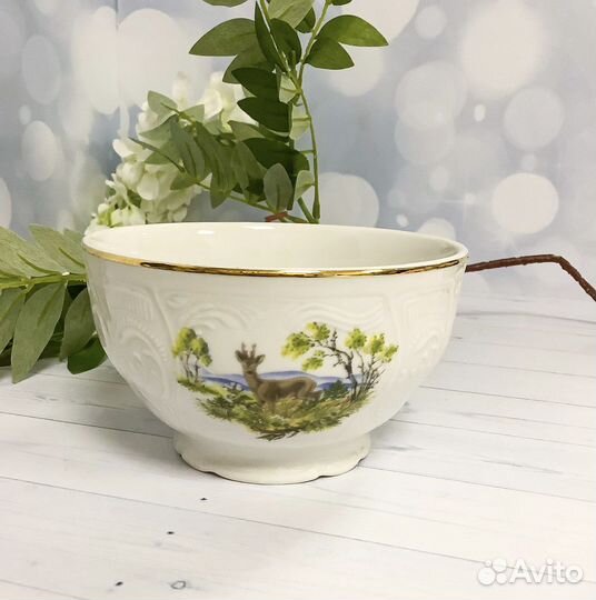 Пиала 13 см. «Охотничьи сюжеты» Чехия Бернадотте