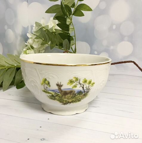 Пиала 13 см. «Охотничьи сюжеты» Чехия Бернадотте