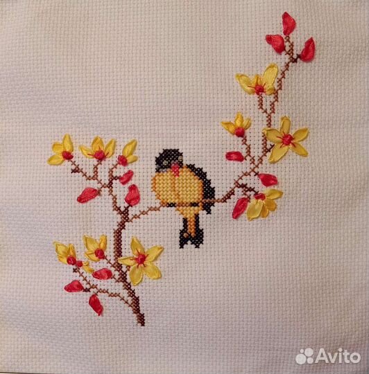 Вышивка крестом. Ручная работа - Лунный кот