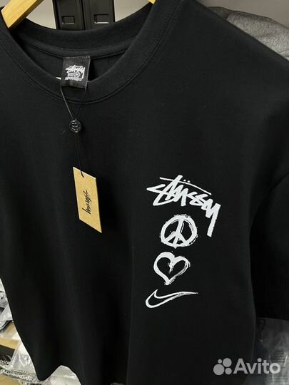 Футболка nike stussy оверсайз (топ 2024)