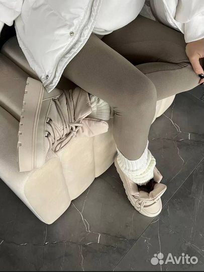 Дутики женские текстиль шерсть