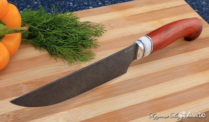 Нож Шеф № 8 сталь К340 рукоять падук акрил