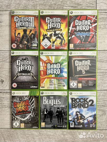 Диски Guitar Hero Xbox 360/PS3