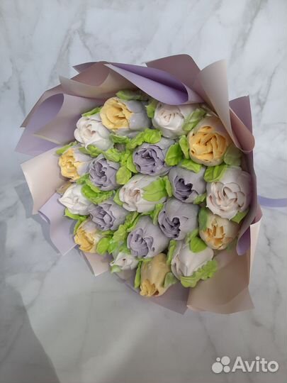 Сладкий букет из зефира