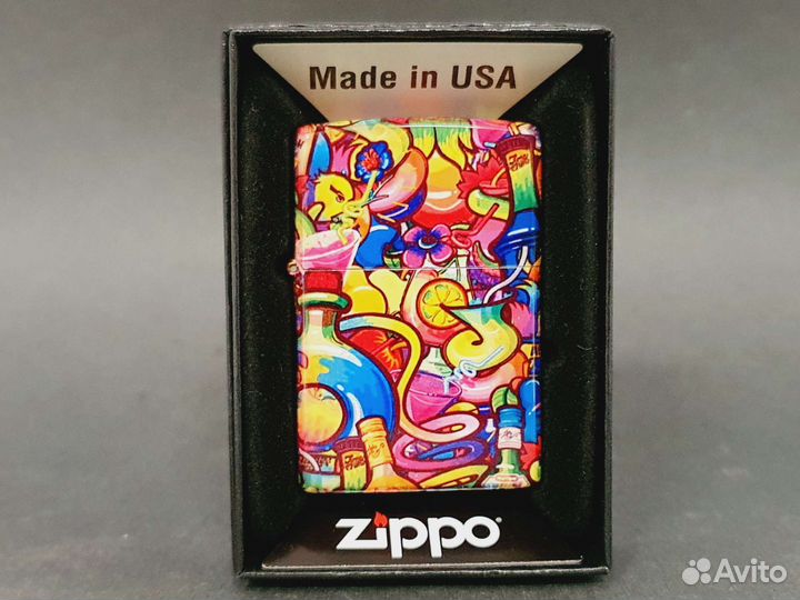 Зажигалка Zippo - Cocktail doodles