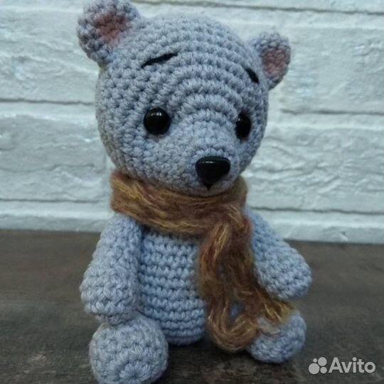 Детский вязаный коврик 