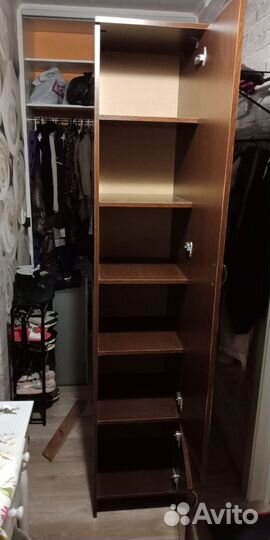 Шкаф для одежды с полками бу в195ш42д40