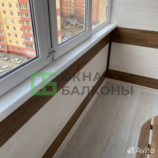 Остекление балконов. Окна пвх